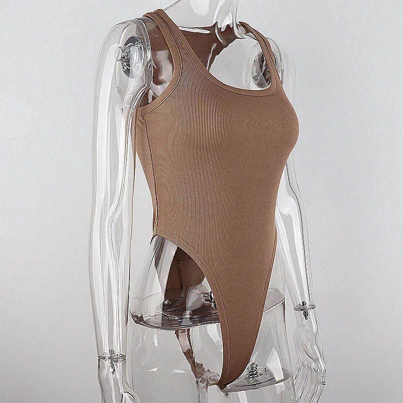 Sleeveless Knit Bodysuit Hot Summer Sexy Bodycon Off Shoulder Halter Tops Casual Street Bodice For Women ClubWear Sleeveless Knit Bodysuit Hot Summer Sexy Bodycon Off Shoulder Halter Tops Casual Street Bodice For Women ClubWear