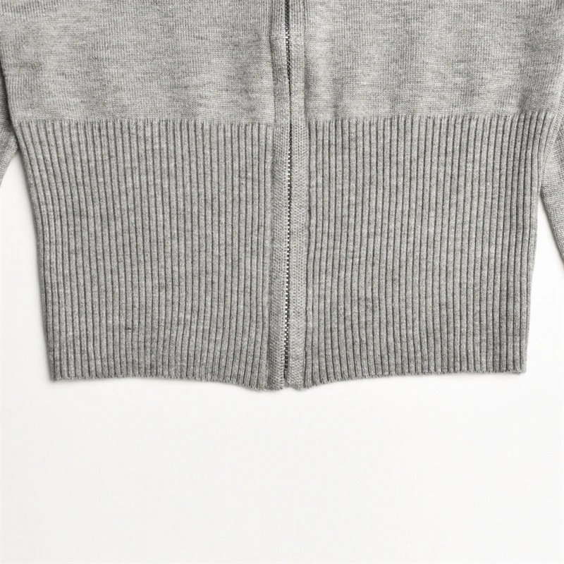 Fashion Women Ribbed Knit 2 Piece Outfits Long Sleeve Zipper-Up Slim Fit Hooded Crop Top Elastic Long Pants Set Y2K Tracksuits