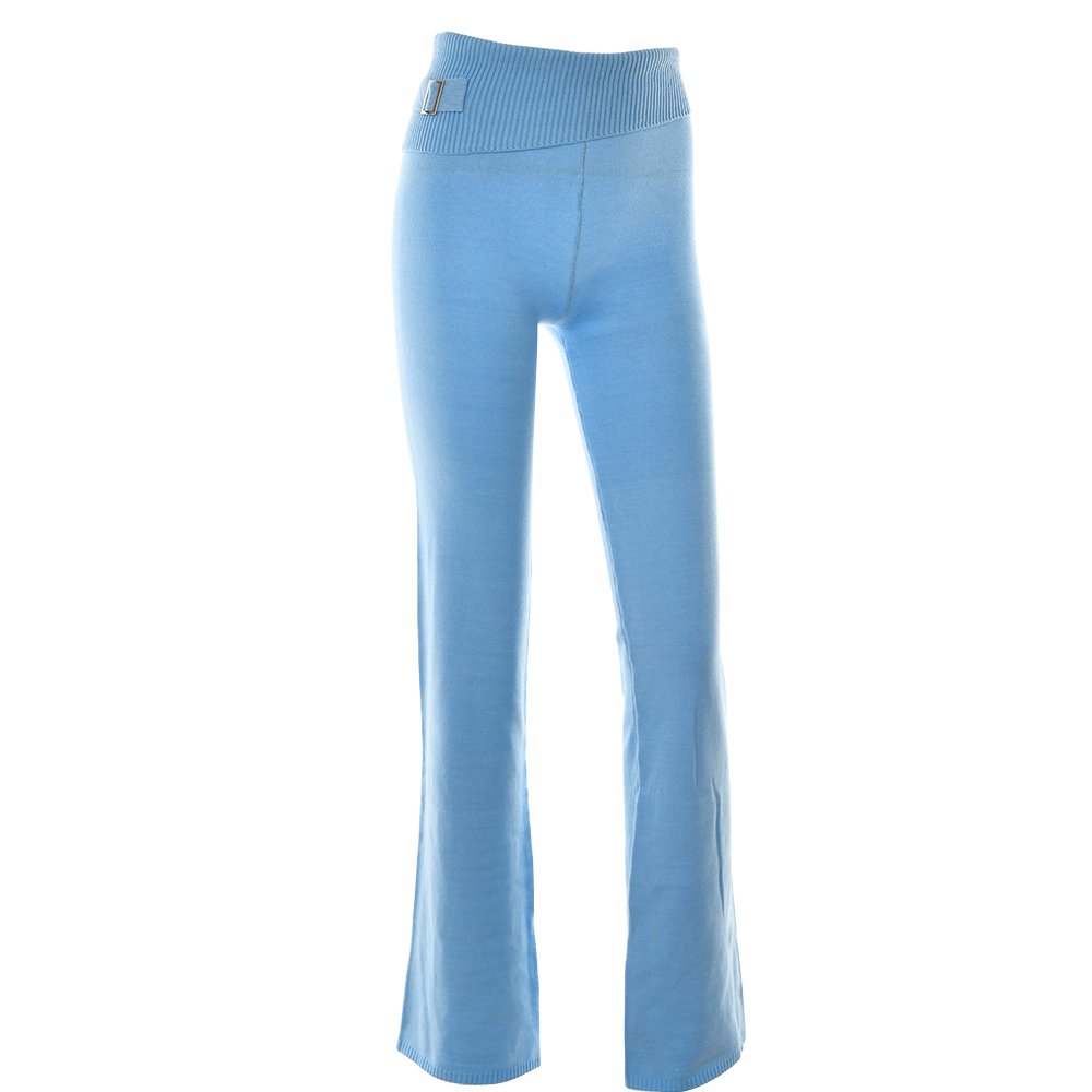 Women's Fall 2Pcs Knitted Outfits Solid Color Long Sleeve Zipper-Up Slim Fit Hooded Crop Tops+Low Waist Long Pants Set