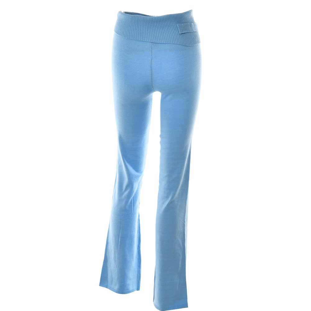 Women's Fall 2Pcs Knitted Outfits Solid Color Long Sleeve Zipper-Up Slim Fit Hooded Crop Tops+Low Waist Long Pants Set