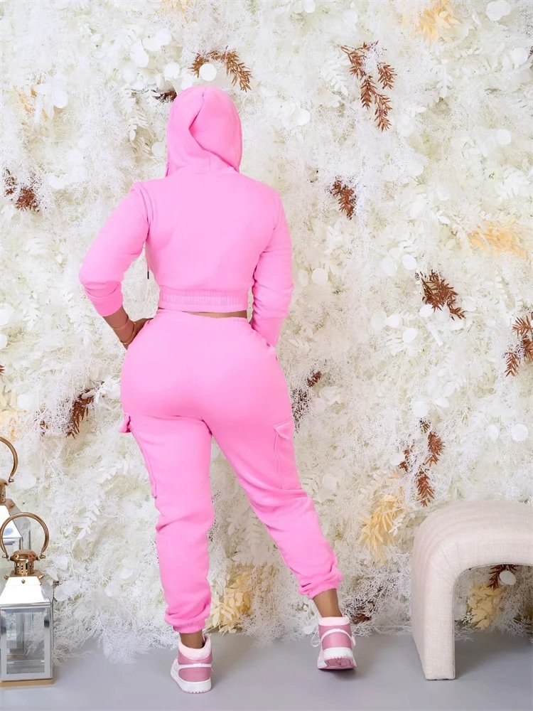 Wmstar Two Piece Outfits for Women Sport Suit Matching Tracksuit Casual Top and Pants Sets Fall Clothes Wholesale Dropshipping