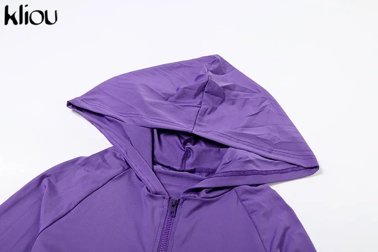 kliou Casual Women 2 Piece Set Classic Tracksuits Solid Long Sleeve Zip-up Hood Tops+Slim Elastic Pants Sporty Concise Outfits kliou Casual Women 2 Piece Set Classic Tracksuits Solid Long Sleeve Zip-up Hood Tops+Slim Elastic Pants Sporty Concise Outfits