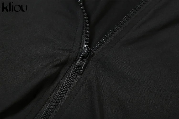 kliou Casual Women 2 Piece Set Classic Tracksuits Solid Long Sleeve Zip-up Hood Tops+Slim Elastic Pants Sporty Concise Outfits kliou Casual Women 2 Piece Set Classic Tracksuits Solid Long Sleeve Zip-up Hood Tops+Slim Elastic Pants Sporty Concise Outfits