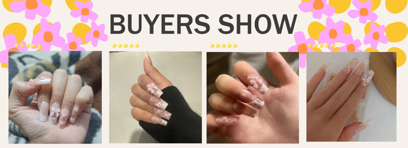24Pcs Pink Bow Press on Nails 3D Flower with Pearl Design Acrylic Nails Ballerina Full Cover French False Nail Tips for Women 24Pcs Pink Bow Press on Nails 3D Flower with Pearl Design Acrylic Nails Ballerina Full Cover French False Nail Tips for Women