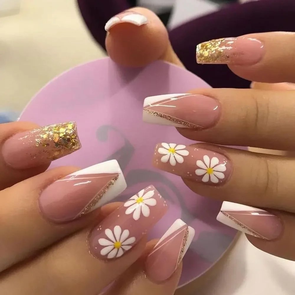 24PCS Shiny Pearl Wearable False Nails Short Square Fake Nail Simple Press on Nails Detachable Full Cover Nail Tips With Glue 24PCS Shiny Pearl Wearable False Nails Short Square Fake Nail Simple Press on Nails Detachable Full Cover Nail Tips With Glue