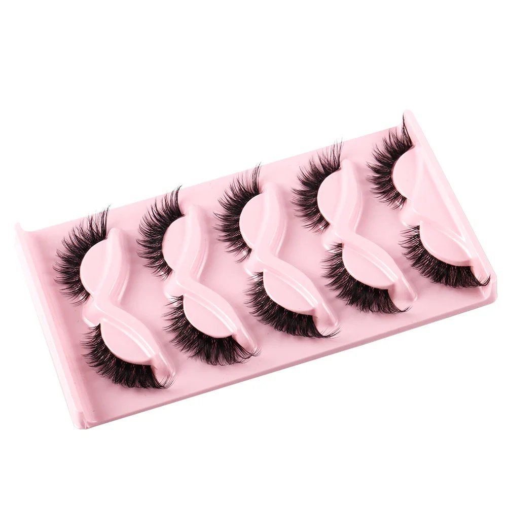 5 Pairs Cat Eye Lashes Faux Mink Eyelashes Natural long Manga Lashes Winged End Eye Elongated Eyelashes Fake Lashes Makeup 5 Pairs Cat Eye Lashes Faux Mink Eyelashes Natural long Manga Lashes Winged End Eye Elongated Eyelashes Fake Lashes Makeup