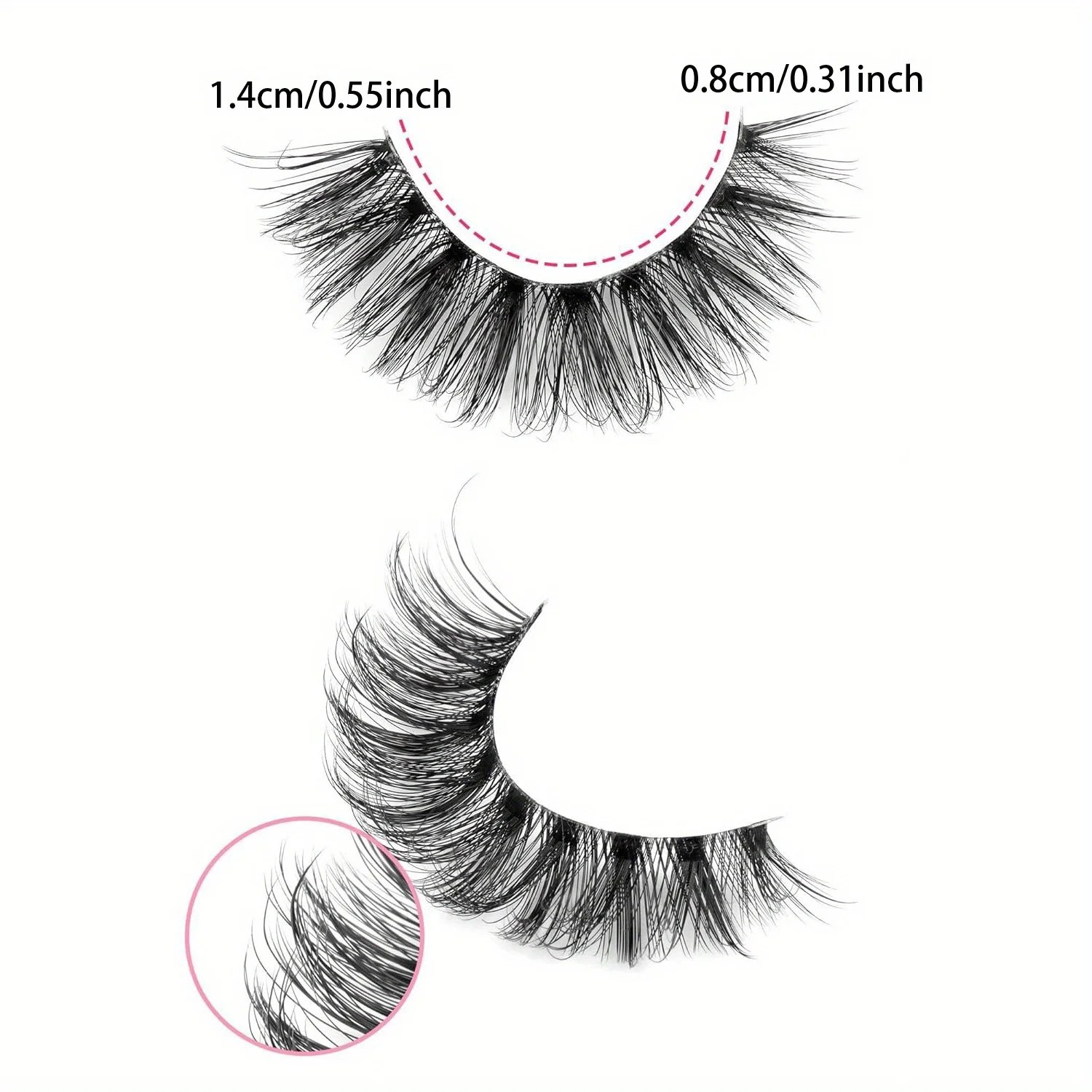 10 Pairs Natural Fluffy D Curl 3D Volume Wispy False Eyelashes with Clear Band - Soft, Lightweight, and - Reusable Lashes 10 Pairs Natural Fluffy D Curl 3D Volume Wispy False Eyelashes with Clear Band - Soft, Lightweight, and - Reusable Lashes