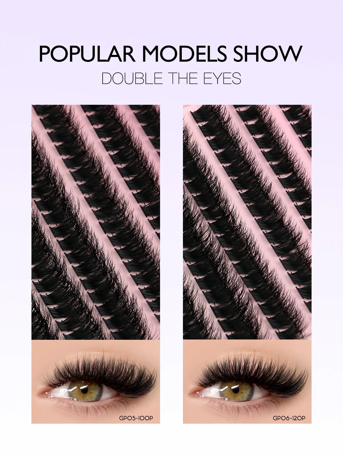 GROINNEYA DIY Lash Kit Thick 8-16mm Fluffy Lash Clusters Mixed Tray Individual Eyelashes Kit with Lash Bond DIY Lashes Extension GROINNEYA DIY Lash Kit Thick 8-16mm Fluffy Lash Clusters Mixed Tray Individual Eyelashes Kit with Lash Bond DIY Lashes Extension