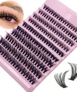 Individual Lashes 8-16mm 200pcs Cluster Lashes Natural Look Mixed Tray DIY Eyelash Extension Volume Lash Clusters Eyelashes Long