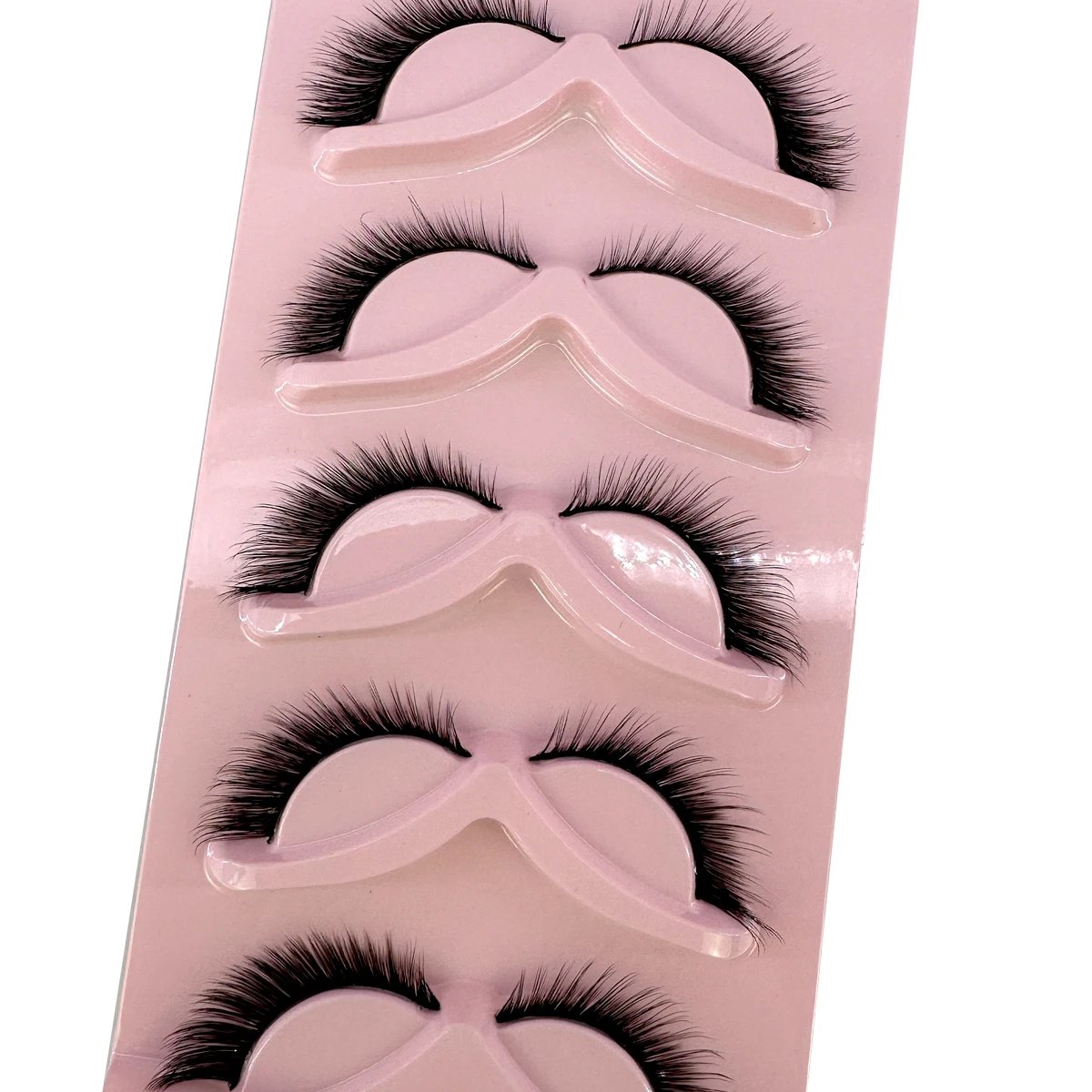 New Cat Eye Lashes Mink Eyelashes 3D Curl Winged Natural Realistic Messy End Eye Elongated Thick False Eyelashes Soft Fake Lashe
