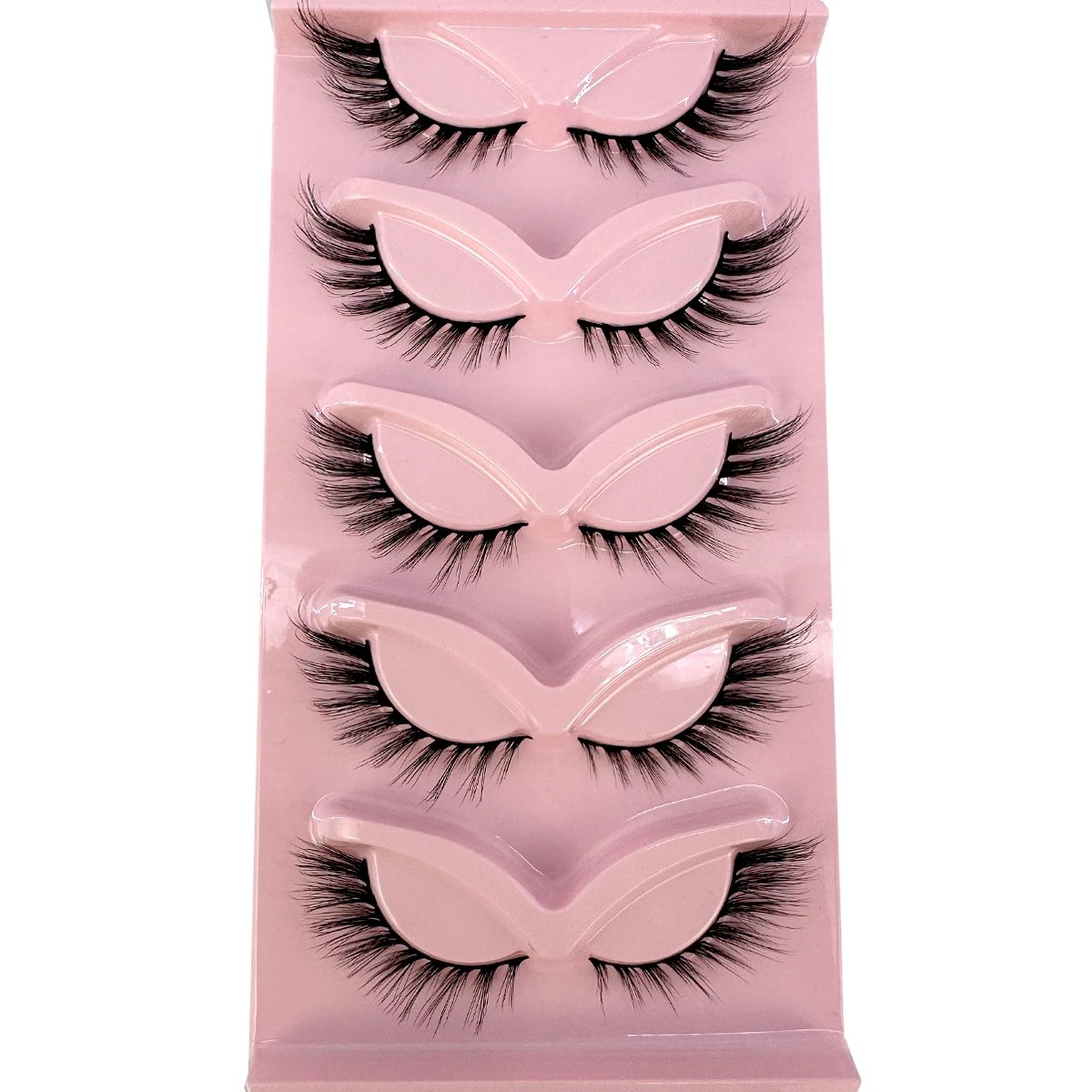 New Cat Eye Lashes Mink Eyelashes 3D Curl Winged Natural Realistic Messy End Eye Elongated Thick False Eyelashes Soft Fake Lashe