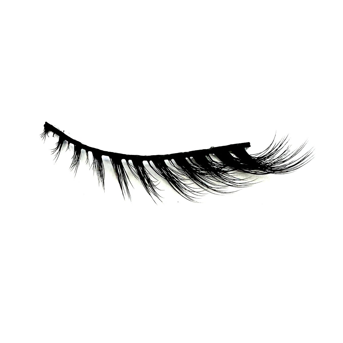 New Cat Eye Lashes Mink Eyelashes 3D Curl Winged Natural Realistic Messy End Eye Elongated Thick False Eyelashes Soft Fake Lashe