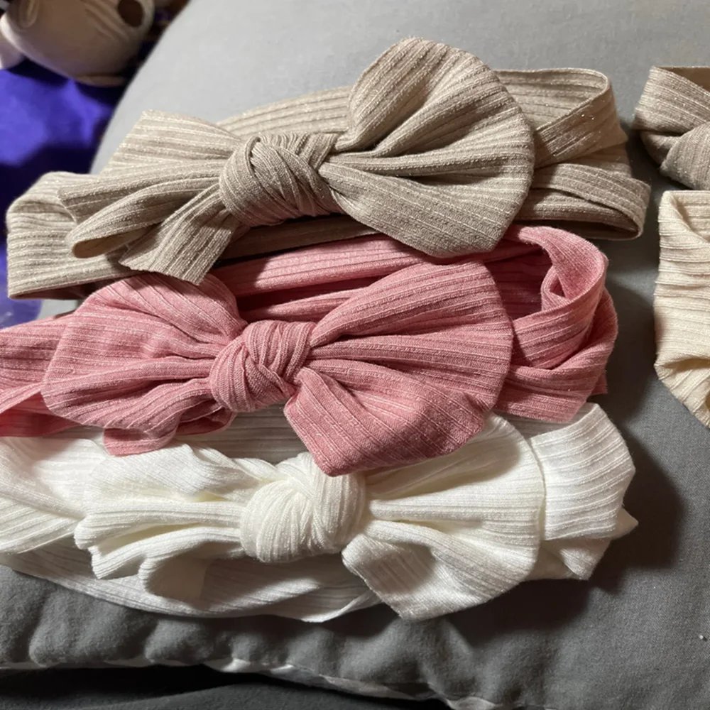 3pcs Baby Girl Bows Headband Newborn Turban Hairband Accessory Kids HairBand Outdoor Toddler Children HeadWrap Hair Accessories
