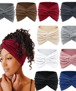 Europe and The United States New Wide Hair Band Women Sports Cross Headband Yoga Elastic Headband Hair Accessories Wholesale