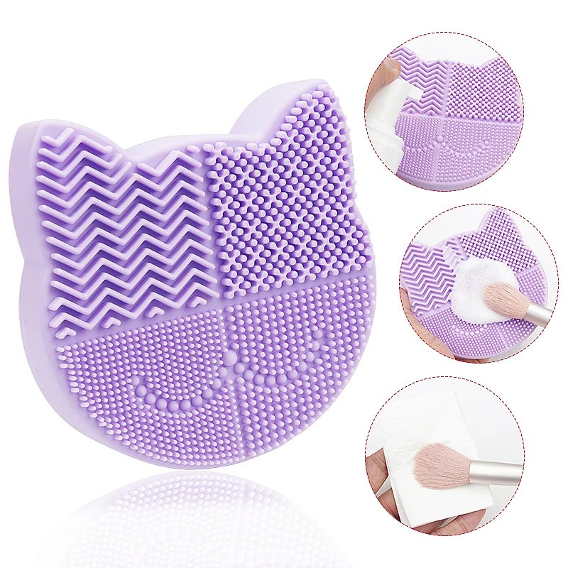 Silicone Makeup Brush Cleaning Storage Box Make Up Washing Board Cleaner Carpet Cosmetic Brushes Tools Silicone Makeup Brush Cleaning Storage Box Make Up Washing Board Cleaner Carpet Cosmetic Brushes Tools