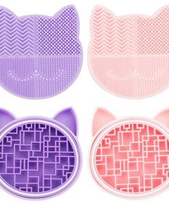 Alternative view of Silicone Makeup Brush Cleaning Storage Box Make Up Washing Board Cleaner Carpet  Cosmetic Brushes Tools