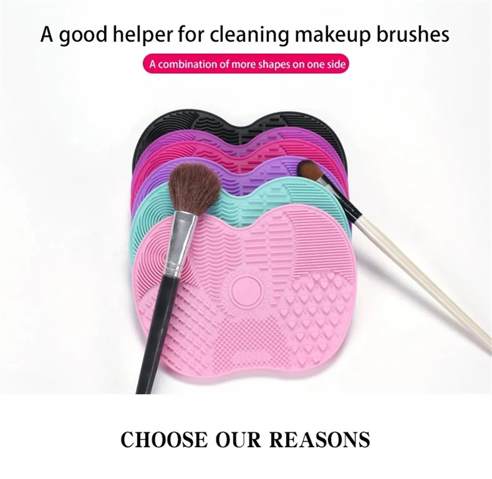 Silicone Brush Cleaner Cosmetic Make Up Washing Brush Gel Cleaning Mat Foundation Makeup Brush Cleaner Pad Scrubbe Board Silicone Brush Cleaner Cosmetic Make Up Washing Brush Gel Cleaning Mat Foundation Makeup Brush Cleaner Pad Scrubbe Board