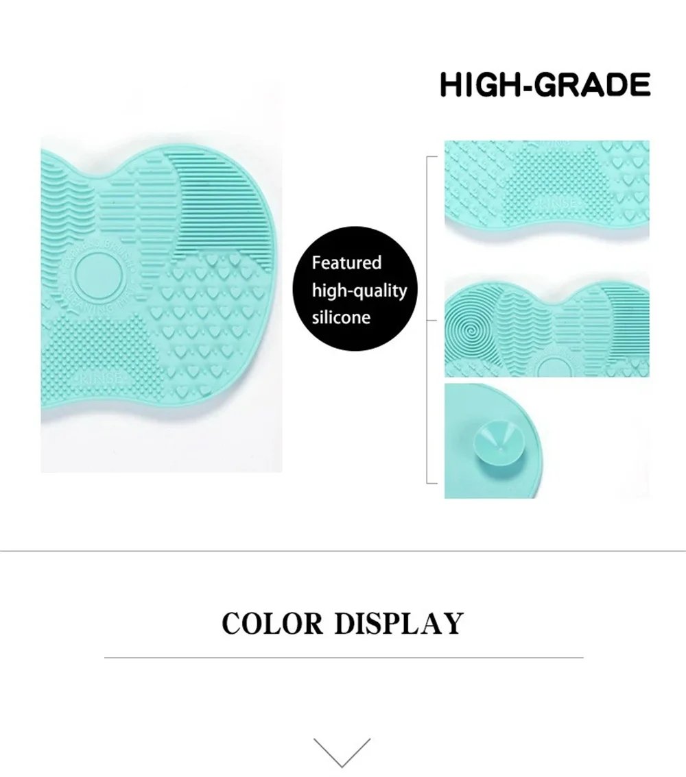 Silicone Brush Cleaner Cosmetic Make Up Washing Brush Gel Cleaning Mat Foundation Makeup Brush Cleaner Pad Scrubbe Board Silicone Brush Cleaner Cosmetic Make Up Washing Brush Gel Cleaning Mat Foundation Makeup Brush Cleaner Pad Scrubbe Board