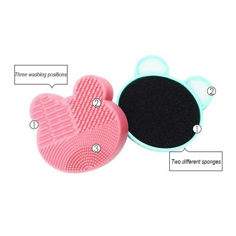 Multifunction Makeup Brush Cleaner Beauty Powder Remover Makeup Brush Dry And Wet Cleaning Silicone Sponge Tool