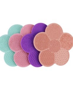 Silicone Make Up Cleaning Brush Scrubber Pad Cleansing Washing Tool Cosmetic Silicone Makeup Brush Mat Cleaner with Suction Cup