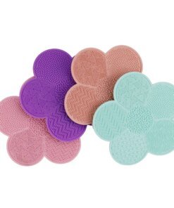 Alternative view of Silicone Make Up Cleaning Brush Scrubber Pad Cleansing Washing Tool Cosmetic Silicone Makeup Brush Mat Cleaner with Suction Cup