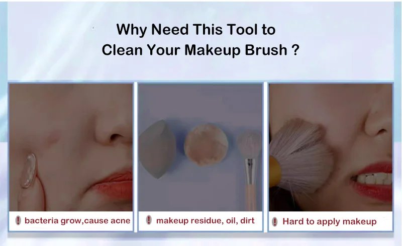Silicone Make Up Cleaning Brush Scrubber Pad Cleansing Washing Tool Cosmetic Silicone Makeup Brush Mat Cleaner with Suction Cup
