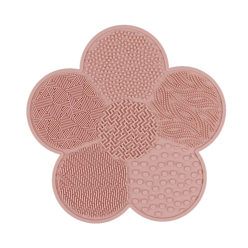 Silicone Make Up Cleaning Brush Scrubber Pad Cleansing Washing Tool Cosmetic Silicone Makeup Brush Mat Cleaner with Suction Cup
