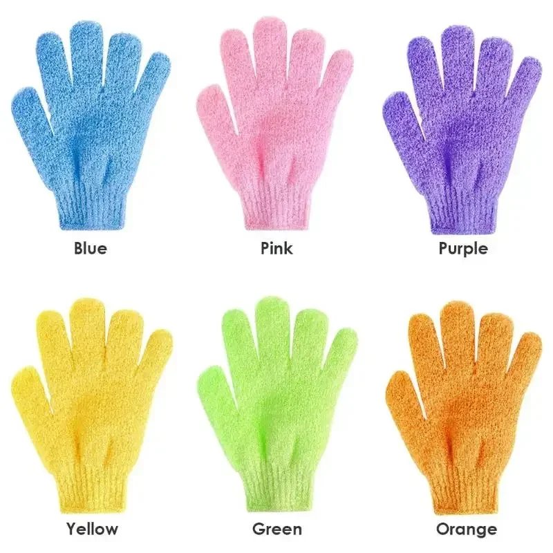 Five Fingers Bath Gloves Household Shower Towel Scrub Body Wash Children Home Supply Elastic Wipe Back Bathing Cleaning Gloves