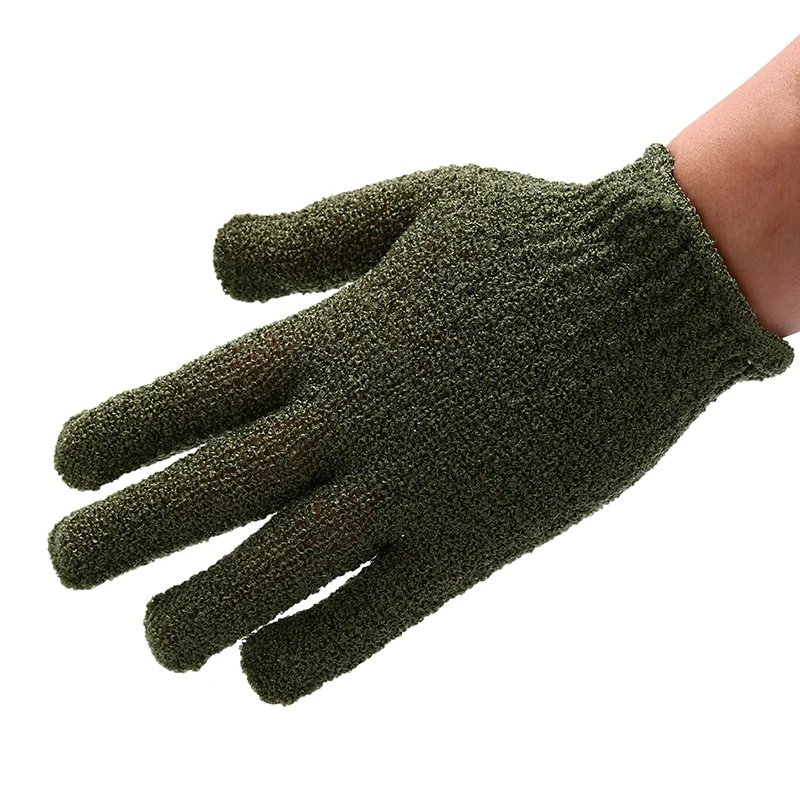 1pc Shower Exfoliating Body Scrub Glove Dead Skin Removal Massage Bath Mitt