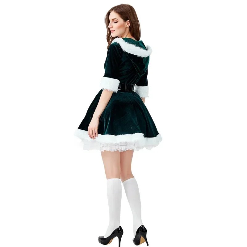 New Year Christmas Fashion Xmas Miss Dress Suit Women Christmas Fancy Sexy Outfits Hoodie Dress Santa Claus Cosplay Costumes New Year Christmas Fashion Xmas Miss Dress Suit Women Christmas Fancy Sexy Outfits Hoodie Dress Santa Claus Cosplay Costumes