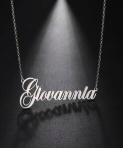 Alternative view of Sipuris Custom Name Necklace Personalized Golden Choker Stainless Steel Necklace For Women Man Customized Jewelry Christmas Gift