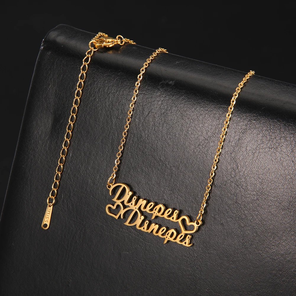 Sipuris Custom Name Necklace Personalized Golden Choker Stainless Steel Necklace For Women Man Customized Jewelry Christmas Gift Sipuris Custom Name Necklace Personalized Golden Choker Stainless Steel Necklace For Women Man Customized Jewelry Christmas Gift