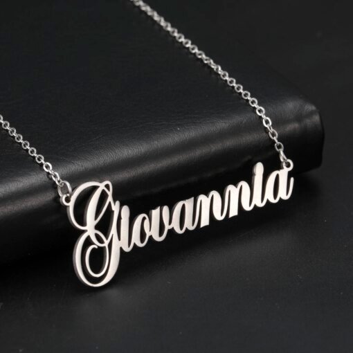 Sipuris Custom Name Necklace Personalized Golden Choker Stainless Steel Necklace For Women Man Customized Jewelry Christmas Gift