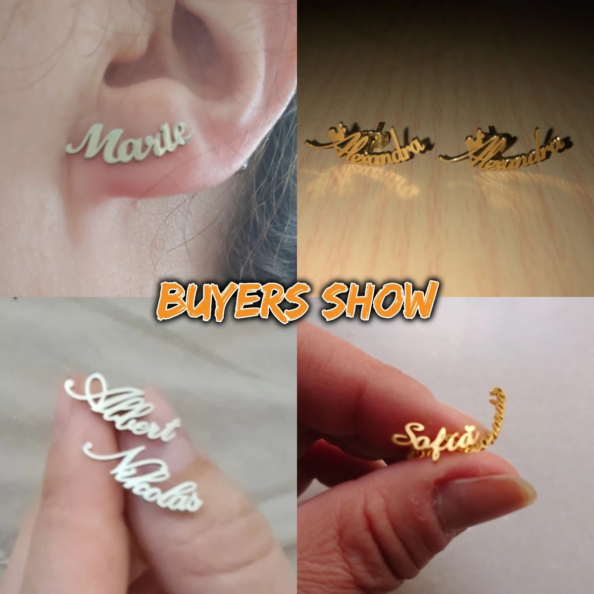 Sipuris Fashion Custom Name Earrings Personalized Stainless Steel Initial Letter Nameplate Jewelry For Women Stud Earrings Gifts Sipuris Fashion Custom Name Earrings Personalized Stainless Steel Initial Letter Nameplate Jewelry For Women Stud Earrings Gifts