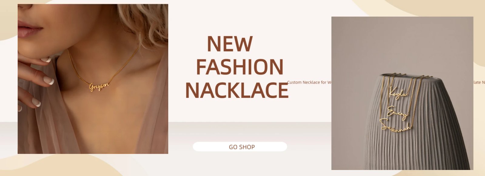 Personalised Gold Name Necklace with Box Chain Custom Name Necklace Handmade Jewelry Personalised Birthday Gift for Her Mom