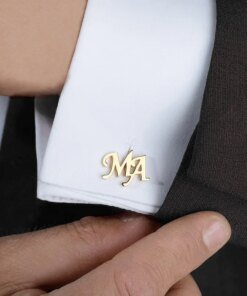 Customized Cufflinks for Men Personalized Name Letter Stainless Steel Jewelry Shirt Cuff Button Gifts Gemelos Para Hombre Camisa