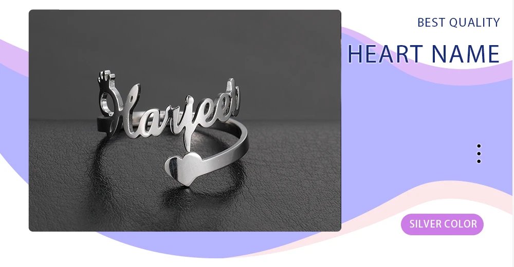 Fishhook Custom Double Name Finger Ring For Women Men Personalized Rings Couple Family Gift Gold Color Stainless Steel Jewelry Fishhook Custom Double Name Finger Ring For Women Men Personalized Rings Couple Family Gift Gold Color Stainless Steel Jewelry
