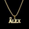 Custom Name Necklace Custom Jewelry Stainless Steel Personalized Crown Pendant For Women подвеска Men Collars Thick Chain Gifts