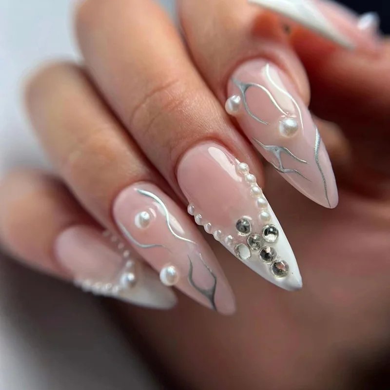 24Pcs False Nails French Manicure Professional Reusable Adhesive Nails For Girls With Design To Stick Gel Red False Nails Tips 24Pcs False Nails French Manicure Professional Reusable Adhesive Nails For Girls With Design To Stick Gel Red False Nails Tips