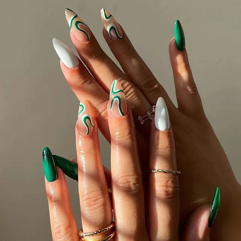 24Pcs False Nails French Manicure Professional Reusable Adhesive Nails For Girls With Design To Stick Gel Red False Nails Tips 24Pcs False Nails French Manicure Professional Reusable Adhesive Nails For Girls With Design To Stick Gel Red False Nails Tips