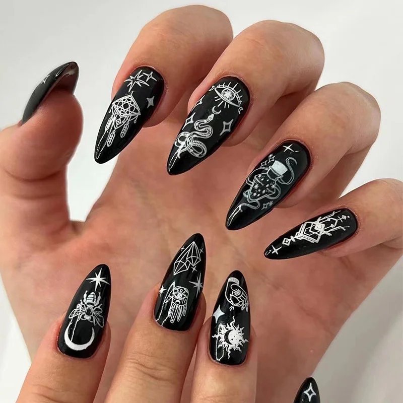 24Pcs False Nails French Manicure Professional Reusable Adhesive Nails For Girls With Design To Stick Gel Red False Nails Tips 24Pcs False Nails French Manicure Professional Reusable Adhesive Nails For Girls With Design To Stick Gel Red False Nails Tips