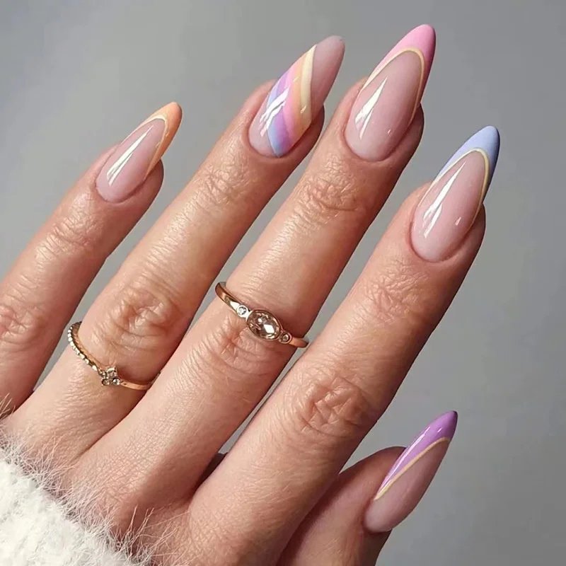 24Pcs False Nails French Manicure Professional Reusable Adhesive Nails For Girls With Design To Stick Gel Red False Nails Tips 24Pcs False Nails French Manicure Professional Reusable Adhesive Nails For Girls With Design To Stick Gel Red False Nails Tips