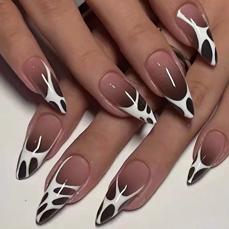 24Pcs False Nails French Manicure Professional Reusable Adhesive Nails For Girls With Design To Stick Gel Red False Nails Tips 24Pcs False Nails French Manicure Professional Reusable Adhesive Nails For Girls With Design To Stick Gel Red False Nails Tips