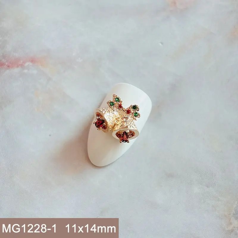 10pcs Xmas Christmas Tree Rotating Snowflakes Zircon Nail Art Manicure Nails Accessories DIY Nail Decorations Supplies Charms 10pcs Xmas Christmas Tree Rotating Snowflakes Zircon Nail Art Manicure Nails Accessories DIY Nail Decorations Supplies Charms