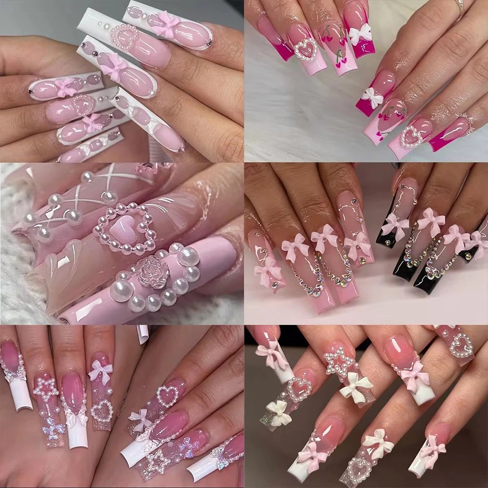 12/15Grids Mixed Cute Resin Nail Charms 3D Bowknots/Heart/Flower Kawaii Nail Art Decoration Boxed Nail Gems With Picking Tools 12/15Grids Mixed Cute Resin Nail Charms 3D Bowknots/Heart/Flower Kawaii Nail Art Decoration Boxed Nail Gems With Picking Tools