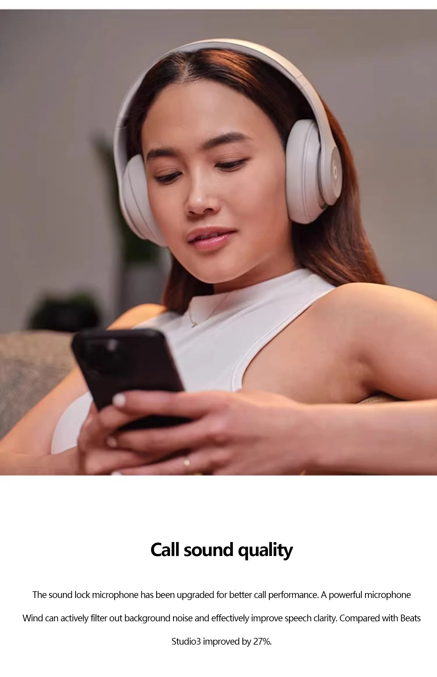 Beats Studio Pro head-mounted active noise reduction wireless Bluetooth headset headset music game hearing aid headset earphones